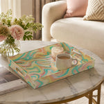 Daily Decorative Plastic Serving Tray – Mint Liquid Marble - MintiHome