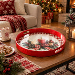 Christmas Decorative Serving Tray – Gingham Candle Gathering - MintiHome