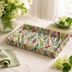 Daily Decorative Plastic Serving Tray – Herbarium Fern Clover - MintiHome