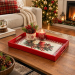 Christmas Decorative Serving Tray – Gingham Candle Gathering - MintiHome