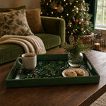 Christmas Tree Green Plastic Serving Tray - Holiday Ornament - MintiHome