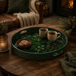 Christmas Tree Green Plastic Serving Tray - Holiday Ornament - MintiHome