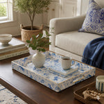 Ocean Sea Turtle Blue Plastic Serving Tray - Fish Design - MintiHome