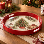 Christmas Decorative Serving Tray – Sleigh Tree Treasure - MintiHome