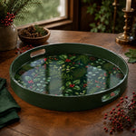 Christmas Tree Green Plastic Serving Tray - Holiday Ornament - MintiHome