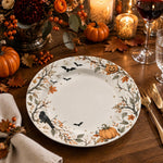Halloween Decorative Charger Plate – Autumn Crow Wreath - MintiHome