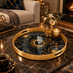 Ramadan & Eid al-Fitr Plastic Serving Tray – Celestial Crescent Galaxy - MintiHome