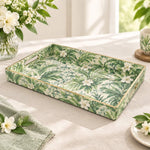 Daily Decorative Plastic Serving Tray – Sage Palm Blossom - MintiHome
