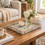 Daily Decorative Plastic Serving Tray – Mosaic Medallion Tile - MintiHome