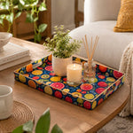 Mixed Fruit Serving Tray - Navy Orchard Fruit Decor - MintiHome