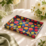 Mixed Fruit Serving Tray - Navy Orchard Fruit Decor - MintiHome