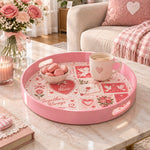 Valentine's Day Plastic Serving Tray – Vintage Love Letters - MintiHome