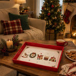 Christmas Vintage Parade Serving Tray - Santa Horse - MintiHome
