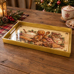Christmas Decorative Serving Tray – Gingerbread Bakery - MintiHome