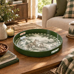 Christmas Decorative Serving Tray – Woodland Fox Engraving - MintiHome