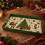 Christmas Retro Santa Serving Tray - Tree Nutcracker - MintiHome