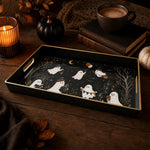 Halloween Cute Ghost Serving Tray – Spooky Tree and Star - MintiHome