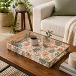 Terracotta Monstera Serving Tray - Boho Wedding Decor - MintiHome
