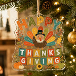 Thanksgiving Turkey Acrylic Hanging Wall Decor, Autumn Ornament - MintiHome