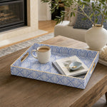 Blue Snake Print Plastic Serving Tray – Full Print Border - MintiHome