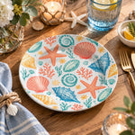 Daily Decorative Charger Plate – Colourful Shell Scatter decorative charger plate on a styled table.