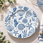 Daily Decorative Charger Plate – Coral Branch Shells decorative charger plate on a styled table.