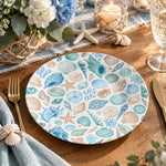 Daily Decorative Charger Plate – Cream Shell Drift decorative charger plate on a styled table.