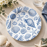 Daily Decorative Charger Plate – Starfish Shell Trio decorative charger plate on a styled table.