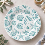 Daily Decorative Charger Plate – Pink Shell Starfish decorative charger plate on a styled table.