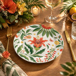 Daily Decorative Charger Plate – Lily Butterfly Cream decorative charger plate on a styled table.
