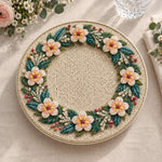 Easter Decorative Charger Plate – Sand Bloom Ring Border - MintiHome