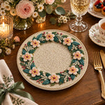 Easter Decorative Charger Plate – Sand Bloom Ring Border - MintiHome
