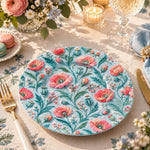 Daily Decorative Charger Plate – Blue Poppy Meadow - MintiHome