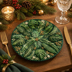 Daily Decorative Charger Plate – Deep Green Jungle Allover - MintiHome