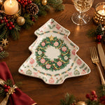 Christmas Decorative Charger Plate – Foliage Bauble Wreath - MintiHome