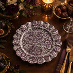 Ramadan Decorative Charger Plate – Navy Calligraphy Allover - MintiHome