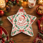 Christmas Decorative Charger Plate – Red Cookies Ribbon Wreath - MintiHome