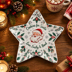 Christmas Decorative Charger Plate – Cream Santa Holly Cookies - MintiHome