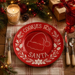 Cookies for Santa Christmas Charger Plate | Festive Holiday - MintiHome