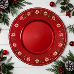 Rudolph Reindeer Christmas Charger Plate | Cute Holiday Decor - effect view 1