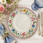 Watercolor Spring Floral Charger Plate | Pastel Garden Tableware - effect view 2