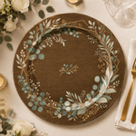 Elegant Floral Wedding Charger Plates - Botanical Decorative Under Plates, Set of 4 - MintiHome