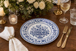 Elegant White Floral Charger Plates – Wedding Banquet Table Decor Set - scene view 1
