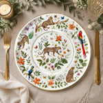 Modern White Charger Plate with Gold Rim - Elegant Table Decor Set - MintiHome
