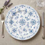 Chic Botanical Olive Branch White Charger Plate – Ceramic-Look Table Decor - effect view 1