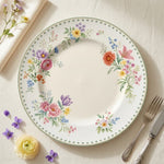 Classic White Beaded Charger Plates - Modern Round Table Decor Set - MintiHome