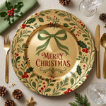 Elegant Gold Charger Plates - Metallic Under Plates for Wedding Decor - MintiHome