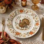 Thanksgiving Turkey Charger Plate – Ceramic Harvest Dinner Plate - MintiHome