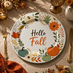 Thanksgiving Pumpkin Charger Plate – Rustic Fall Table Decor Plate - MintiHome