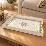 Ramadan & Eid al-Fitr Plastic Serving Tray – Mosaic Border Diamond - MintiHome